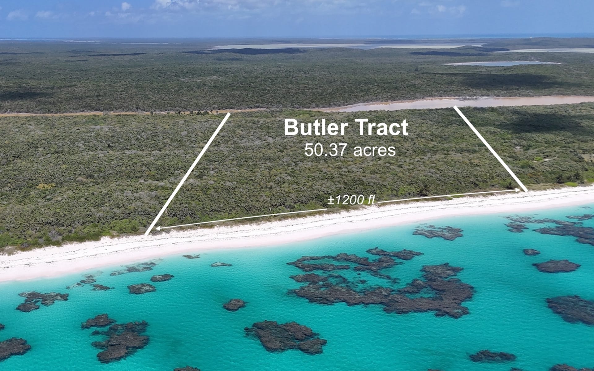 50.37 Acres of Beachfront Land for Sale, Greenwood Estates, Cat Island, Bahamas