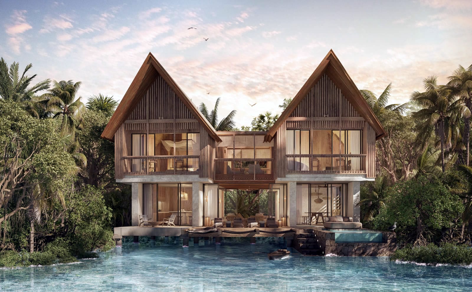 2 Bedroom Waterfront Residences for Sale, Six Senses Belize, Emerald Caye, Belize