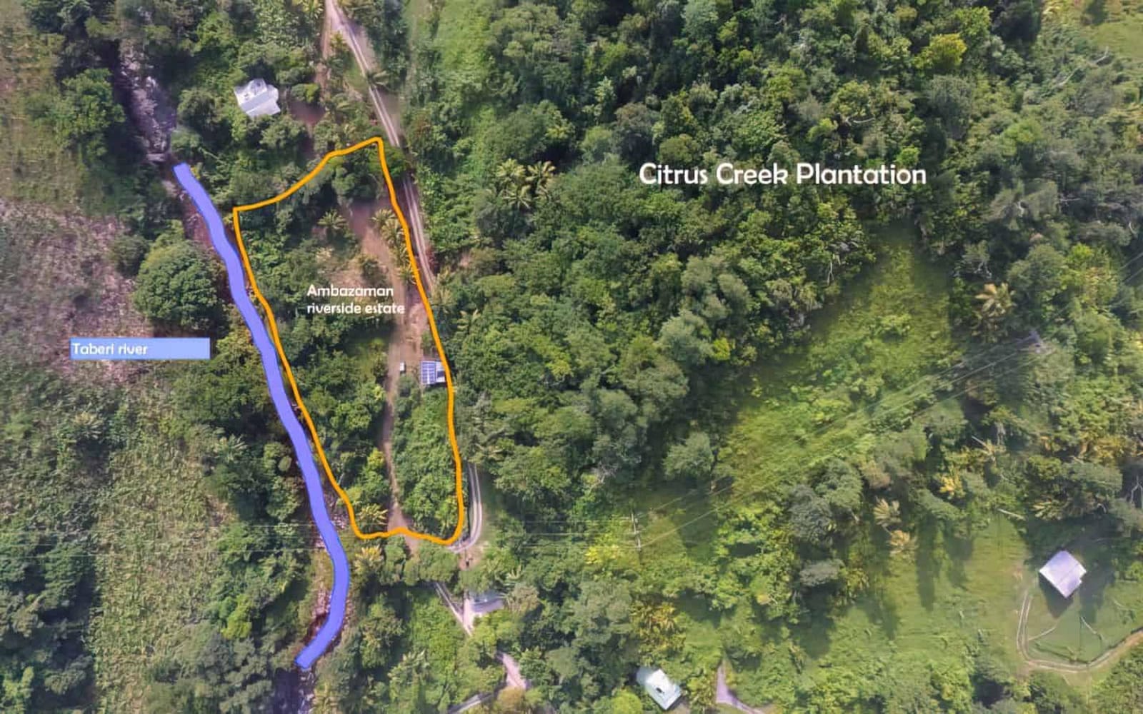 30,000 Square Foot Riverfront Lot for Sale, La Plaine, Saint Patrick, Dominica