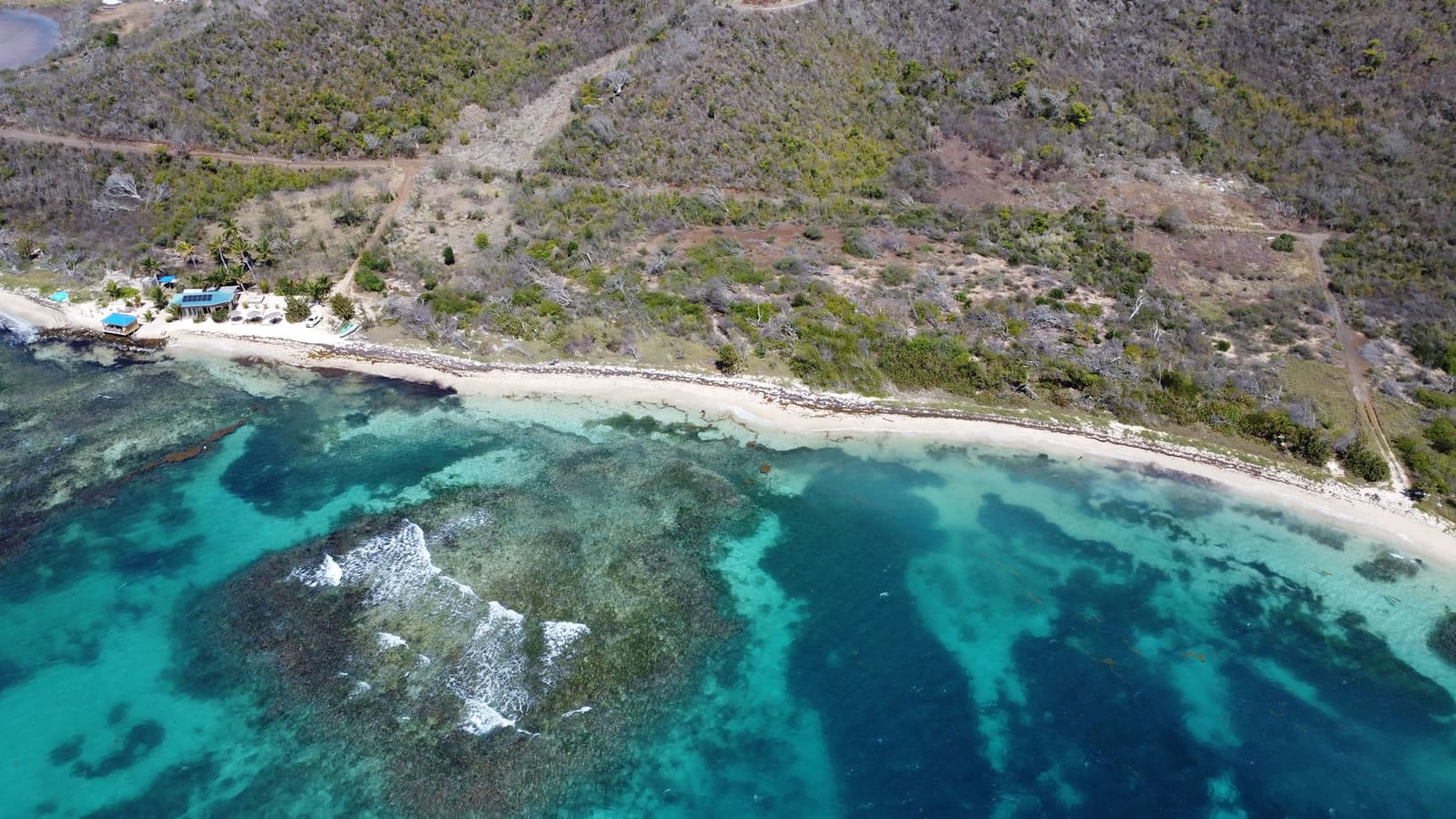 1.5 Acre Beachfront Lot for Sale, Windward Bay, Mayreau, Grenadines